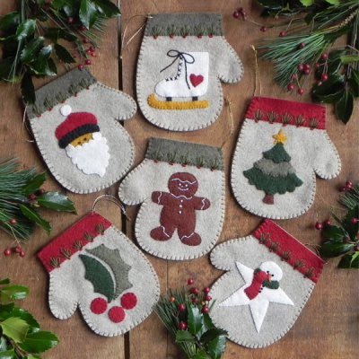 Warm Hands Mitten Ornaments Pattern