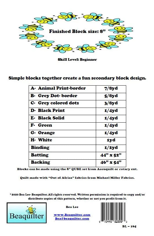 Back of the Wild World Downloadable Pattern by Beaquilter