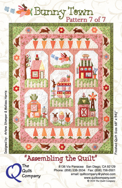 Bunny Town Block 7 - Assembling the Quilt