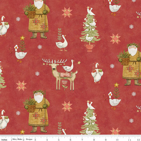 Waddle's Christmas Quilt Fabric by Teresa Kogut