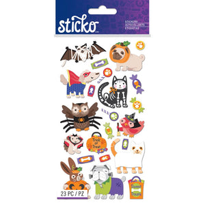 Halloween Animal Characters Stickers