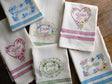 Love, Dream, Friendship Tea Towels by Bird Brain Designs