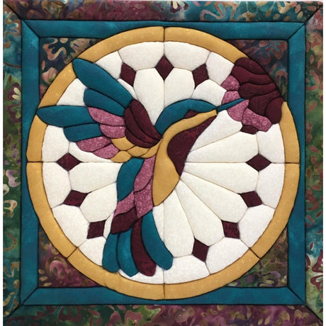 Hummingbird Quilt-Magic No Sew Wall Hanging Kit by Quilt Magic