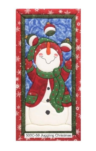 Quilt-Magic No Sew Wall Hanging Kit - Juggling Christmas