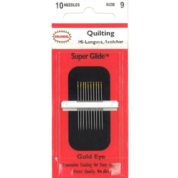 Colonial Super Glide Quilting Needles: Size 9 10/Pkg