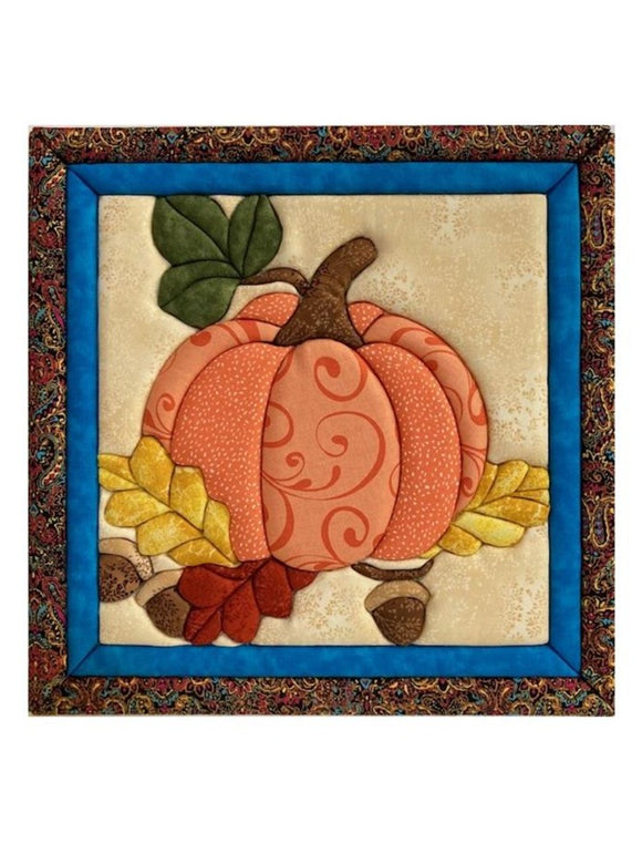Fall Pumpkin Quilt-Magic No Sew Wall Hanging Kit
