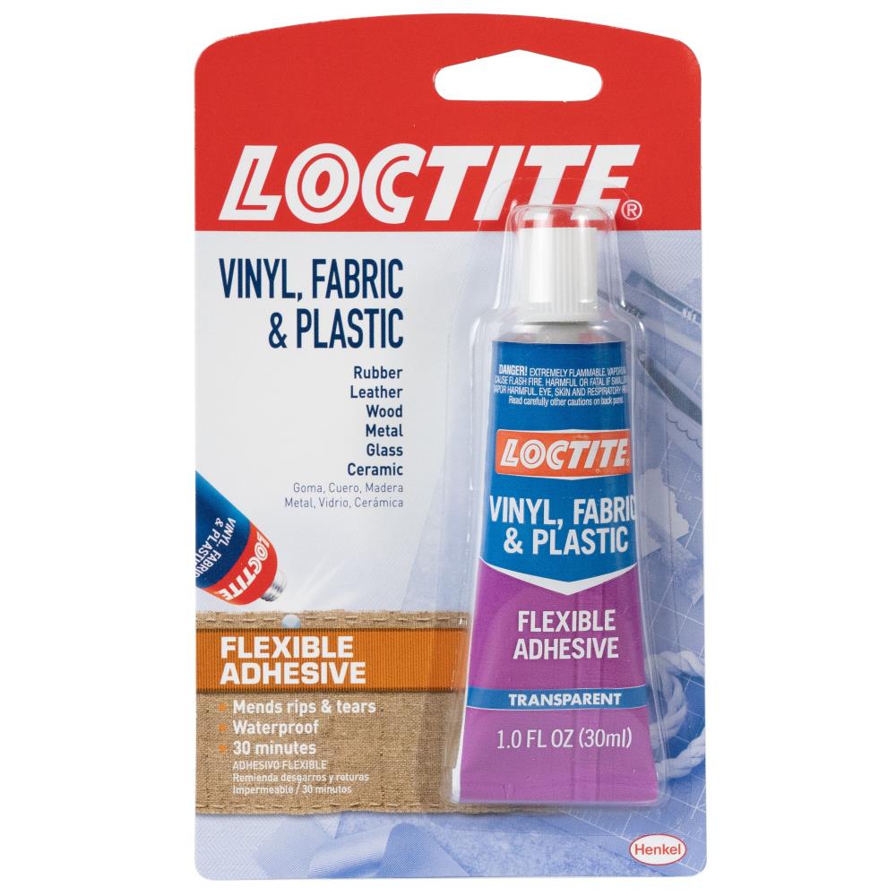 Loctite Vinyl, Fabric & Plastic Flexible Adhesive – 2-Pack – Clear, For Leather & Canvas