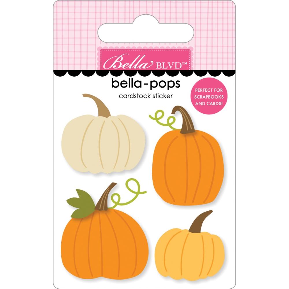 One Fall Day Bella-Pops 3D Stickers: Pumpkin Patch