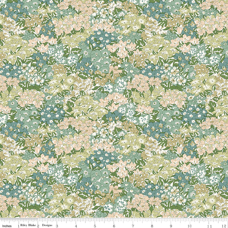 Liberty Wisely Grove A Quilt Fabric by Liberty Fabrics