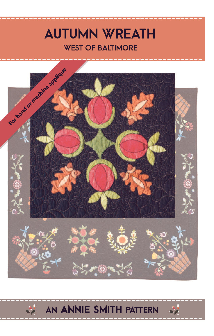 Autumn Wreath Quilt Pattern Block #7