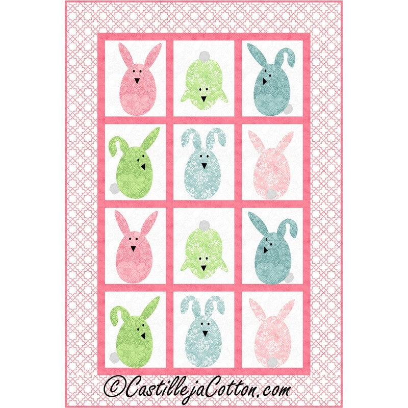 Playful Bunnies Downloadable Pattern by Castilleja Cotton