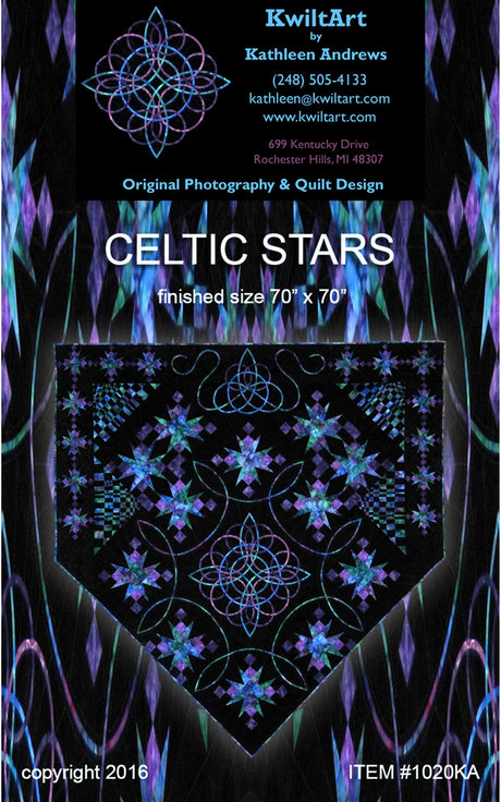 Celtic Stars Quilt Pattern by Kwilt Art