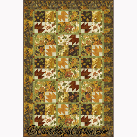 Twisting Leaves Downloadable Pattern by Castilleja Cotton