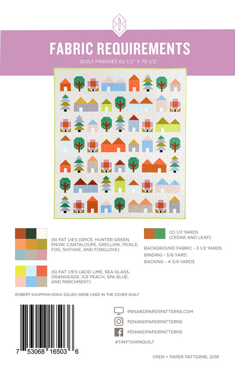 Back of the Wont You Be My Neighbor by Pen and Paper Patterns