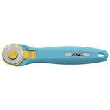 OLFA 28mm Aqua Quick Change Rotary Cutter & Bonus Touch Knife by Purple Hobbies LLC