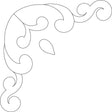 Ornamental Corner 2 9in by Quilting Creations