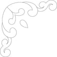 Ornamental Corner 2 9in by Quilting Creations