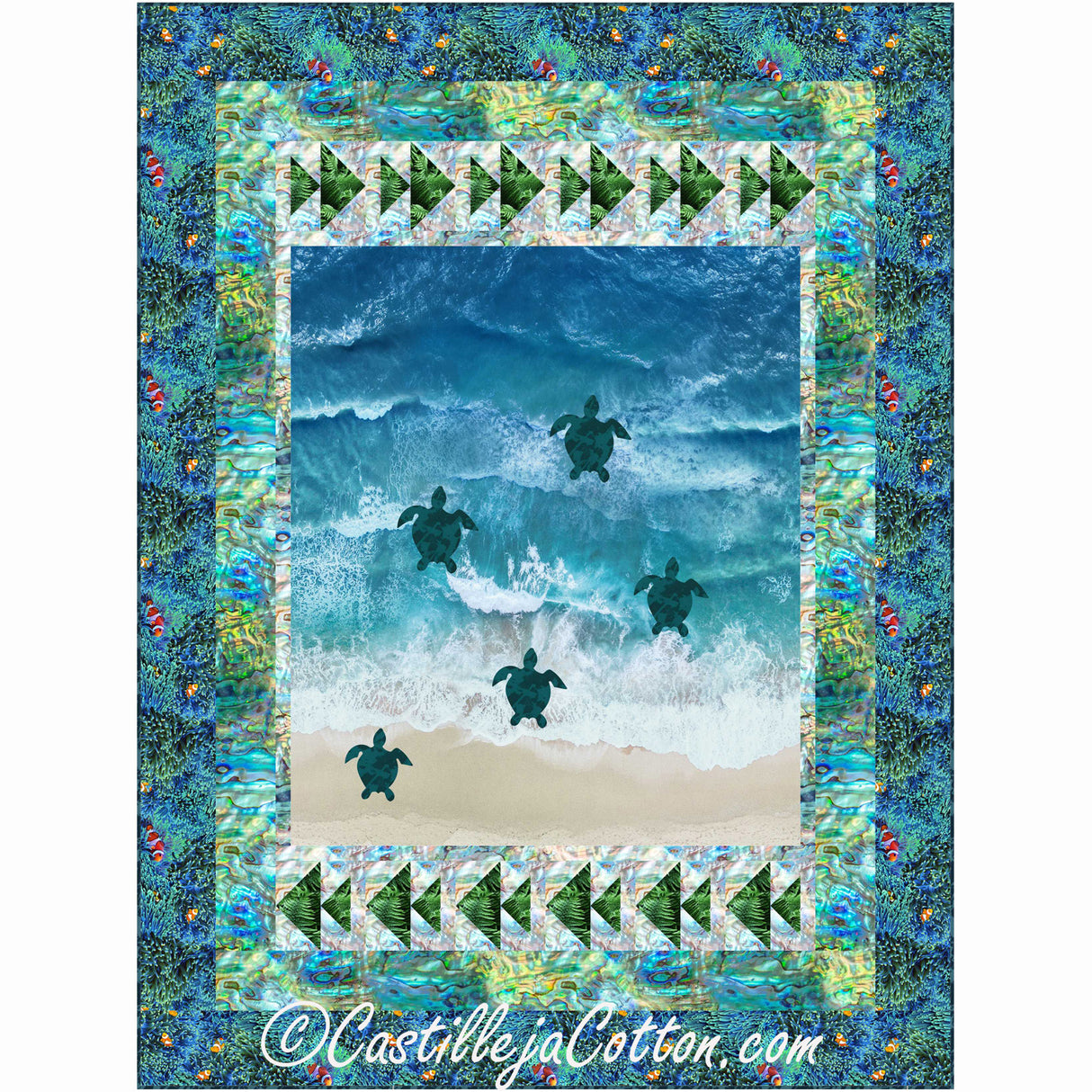 Turtles to the Ocean Downloadable Pattern by Castilleja Cotton