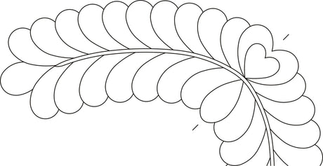 Feather Corner 6in by Quilting Creations