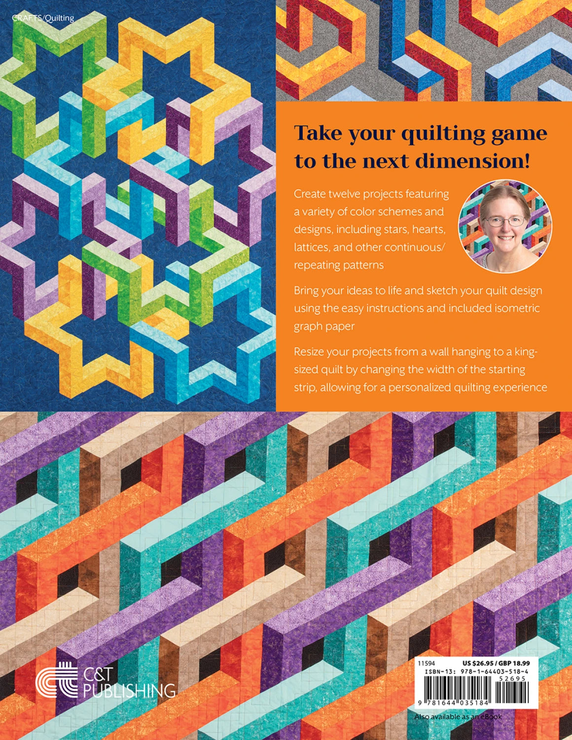 Back of the 3-D Illusion Quilts Simplified by CT Publishing