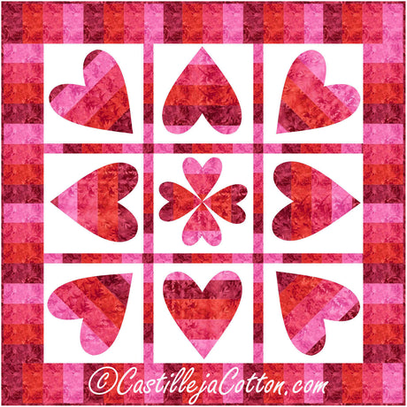 Pivoting Hearts Downloadable Pattern by Castilleja Cotton