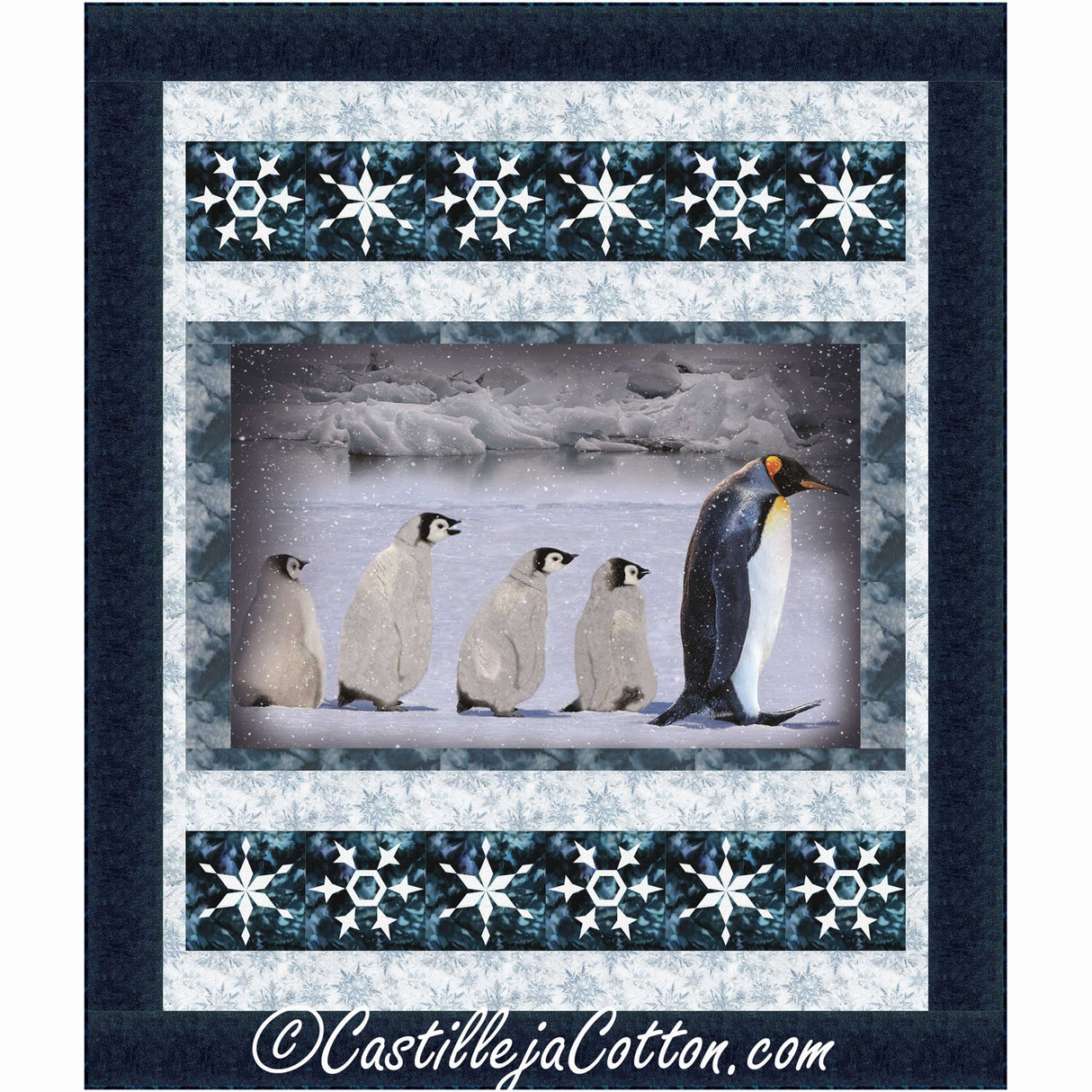 Penguin Family Downloadable Pattern by Castilleja Cotton