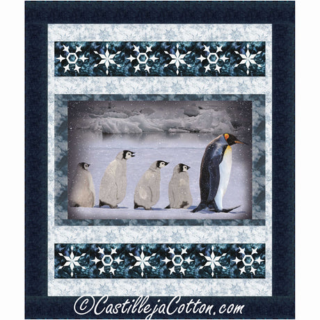 Penguin Family Downloadable Pattern by Castilleja Cotton