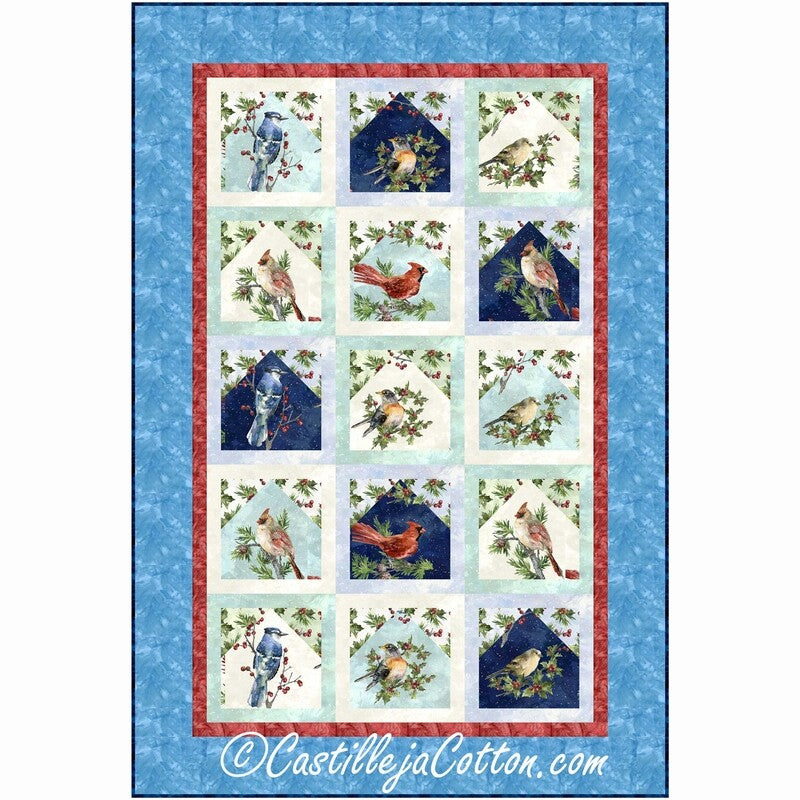 Winter Birds Downloadable Pattern by Castilleja Cotton