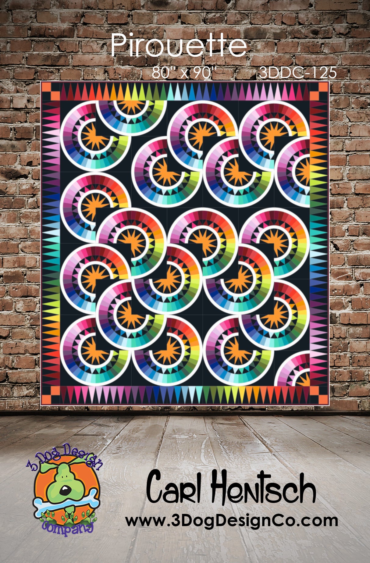 Pirouette Downloadable Pattern by 3 Dog Design Co Quilt Patterns