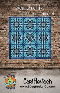 Sea Urchin Downloadable Pattern by 3 Dog Design Co Quilt Patterns