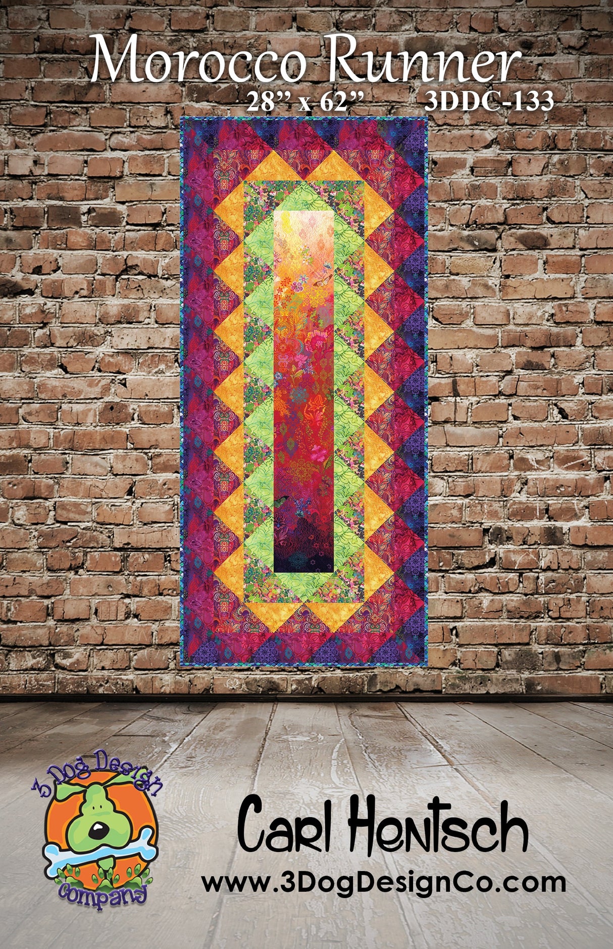 Morocco Runner Downloadable Pattern by 3 Dog Design Co Quilt Patterns