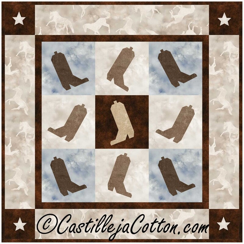 Dancing Boots Downloadable Pattern By Castilleja Cotton