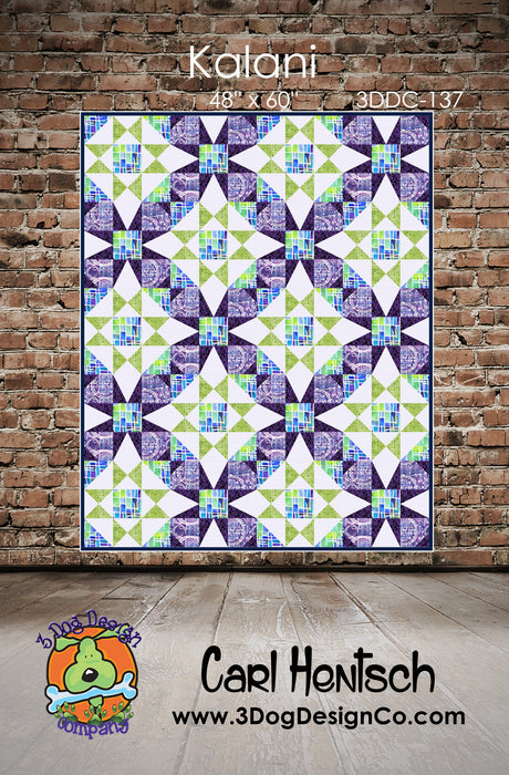 Kalani Downloadable Pattern by 3 Dog Design Co Quilt Patterns