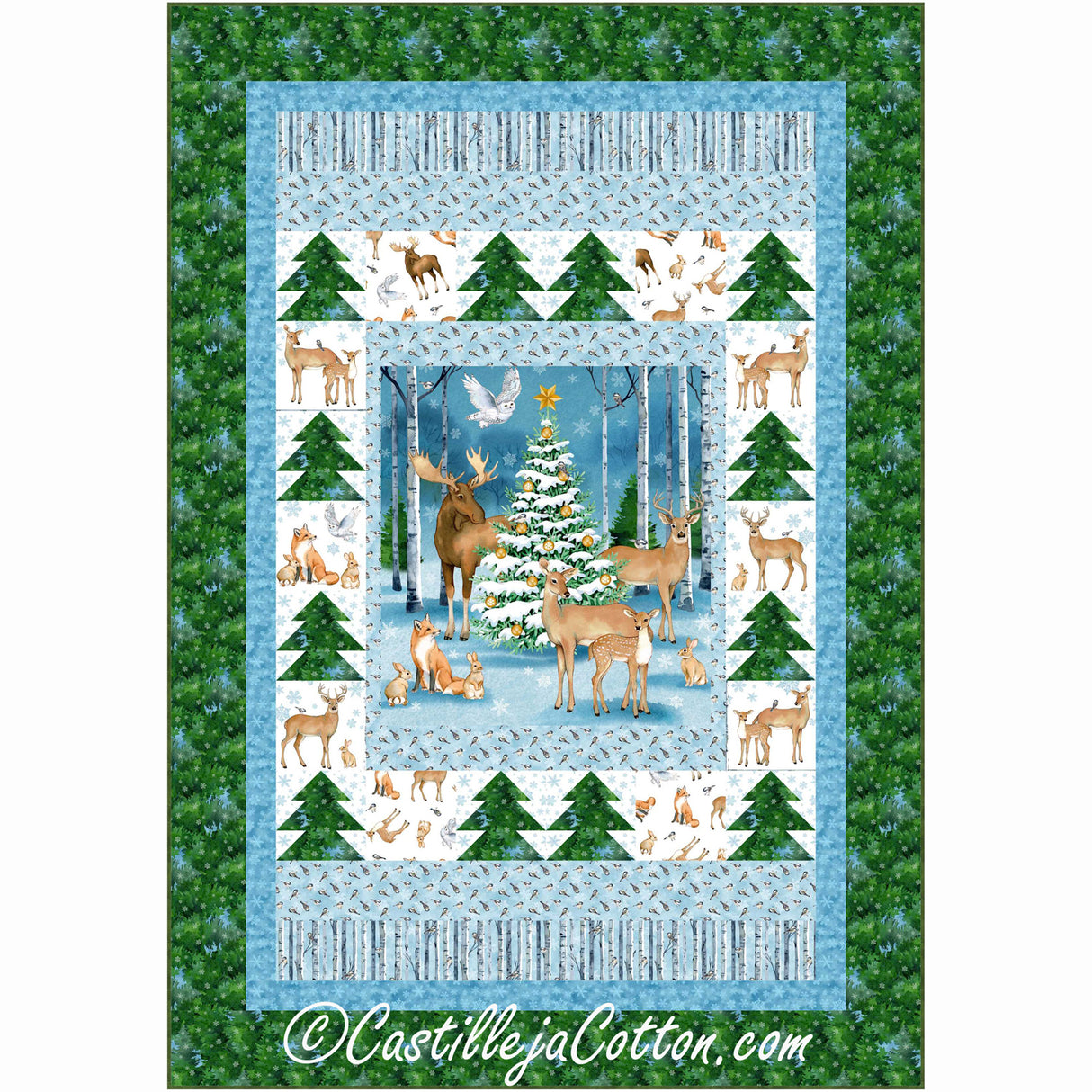 Christmas Deer Downloadable Pattern By Castilleja Cotton