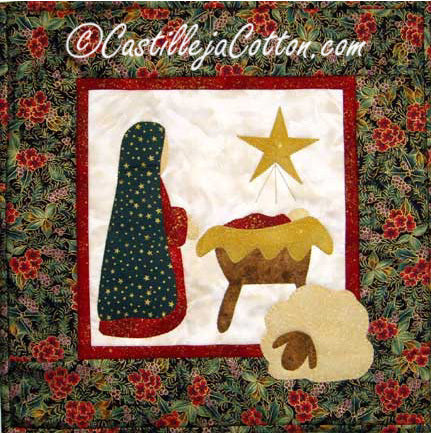 Mary and Baby Jesus Downloadable Pattern by Castilleja Cotton