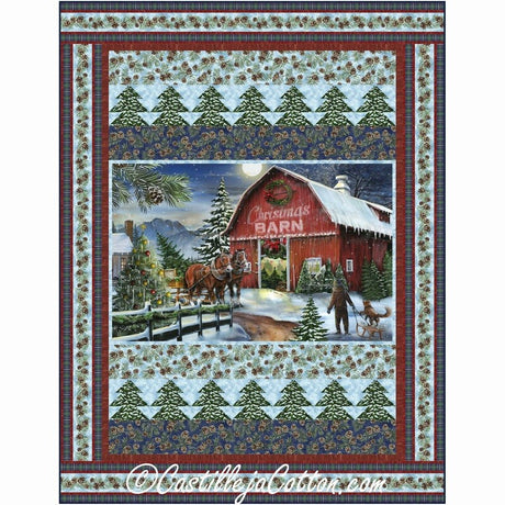 Christmas Barn Downloadable Pattern By Castilleja Cotton