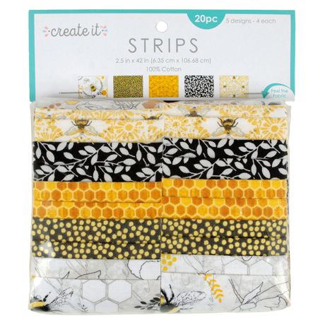 Fabric Editions Create It Assortment 2.5"X42" 20Pkg by Fabric Editions
