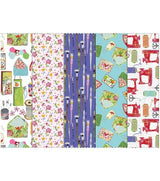 Back of Fabric Editions Fabric Palette Assortment Hobby Craft 10"X10" 20 PC