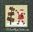 Santa Gliding Along Downloadable Pattern by Castilleja Cotton