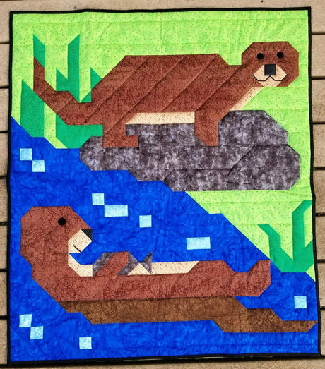 Otters Quilt Pattern by Counted Quilts