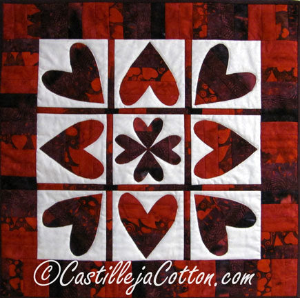 Twirling Hearts Downloadable Pattern By Castilleja Cotton