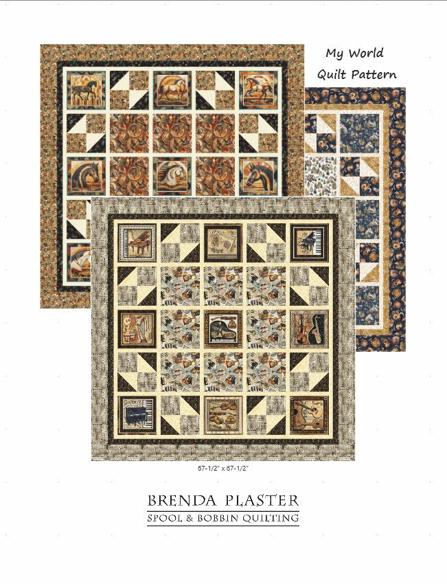 My World Downloadable Pattern by Spool and Bobbin
