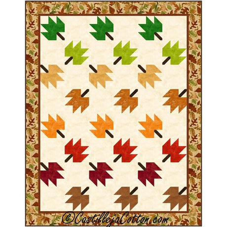 Twirling Leaves Downloadable Pattern by Castilleja Cotton