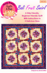 Bali Fruit Swirl Quilt Pattern by Among Brendas Quilts and Bags