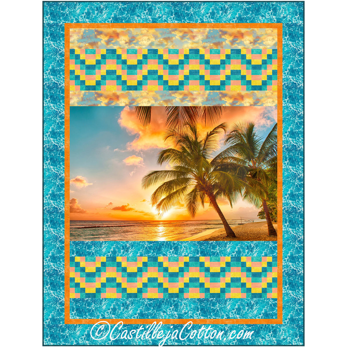 Island Paradise Downloadale Pattern by Castilleja Cotton