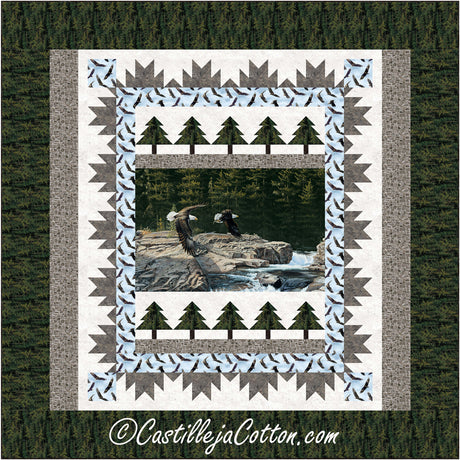 King Spirit Eagles Downloadale Pattern by Castilleja Cotton