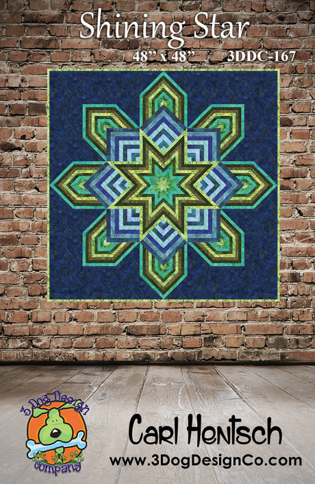 Shining Star Downloadable Pattern by 3 Dog Design Co Quilt Patterns