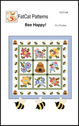 Bee Happy! Quilt Pattern by FatCat Patterns