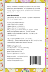 Back of the Grand Jete' Downloadable Pattern by 3 Dog Design Co Quilt Patterns