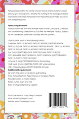 Back of the Down the Rabbit Hole Downloadable Pattern by 3 Dog Design Co Quilt Patterns